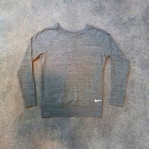 Nike Long Sleeve Tee Grey Crewneck size S